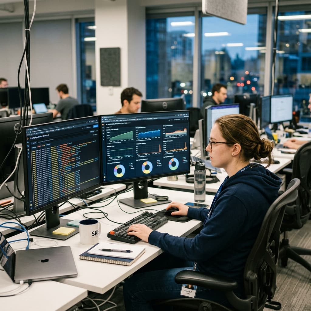 SRE evaluating log aggregation filters and observability spend dashboards.