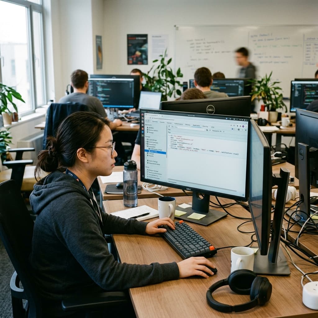 Frontend developer inspecting IndexedDB payloads in browser DevTools.